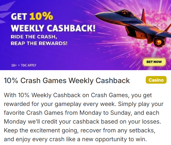 8bet Casino crash cashback promotion Philippines